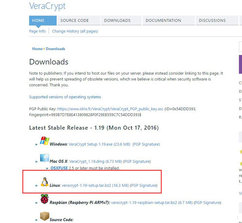 CentOS安裝使用VeraCrypt及創(chuàng)建整個加密硬盤詳解