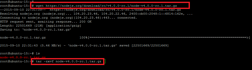 輕輕松松在Ubuntu 14.04/15.04上配置Node.js