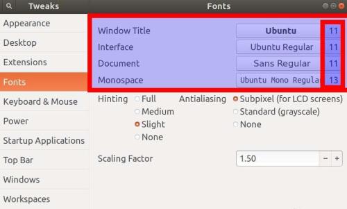 Ubuntu17.10怎么修改系統字體大小?