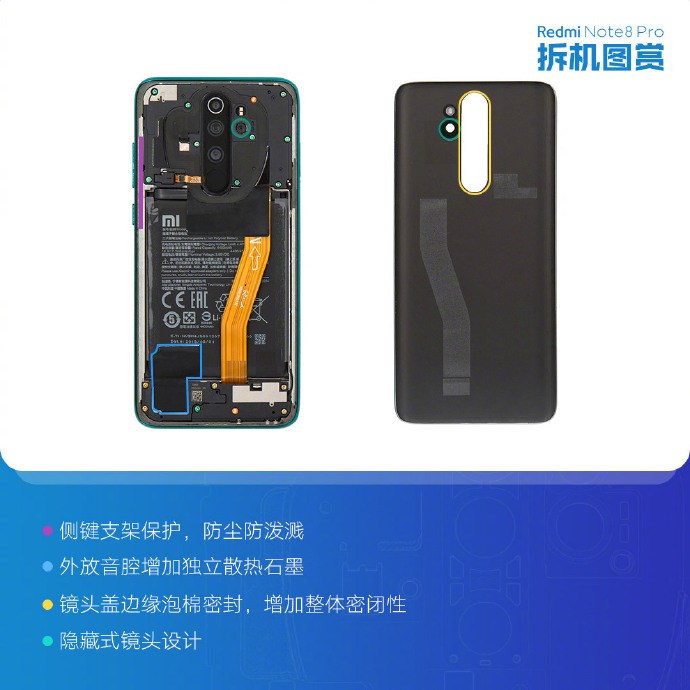 紅米官方發布Redmi Note 8 Pro手機拆機圖賞