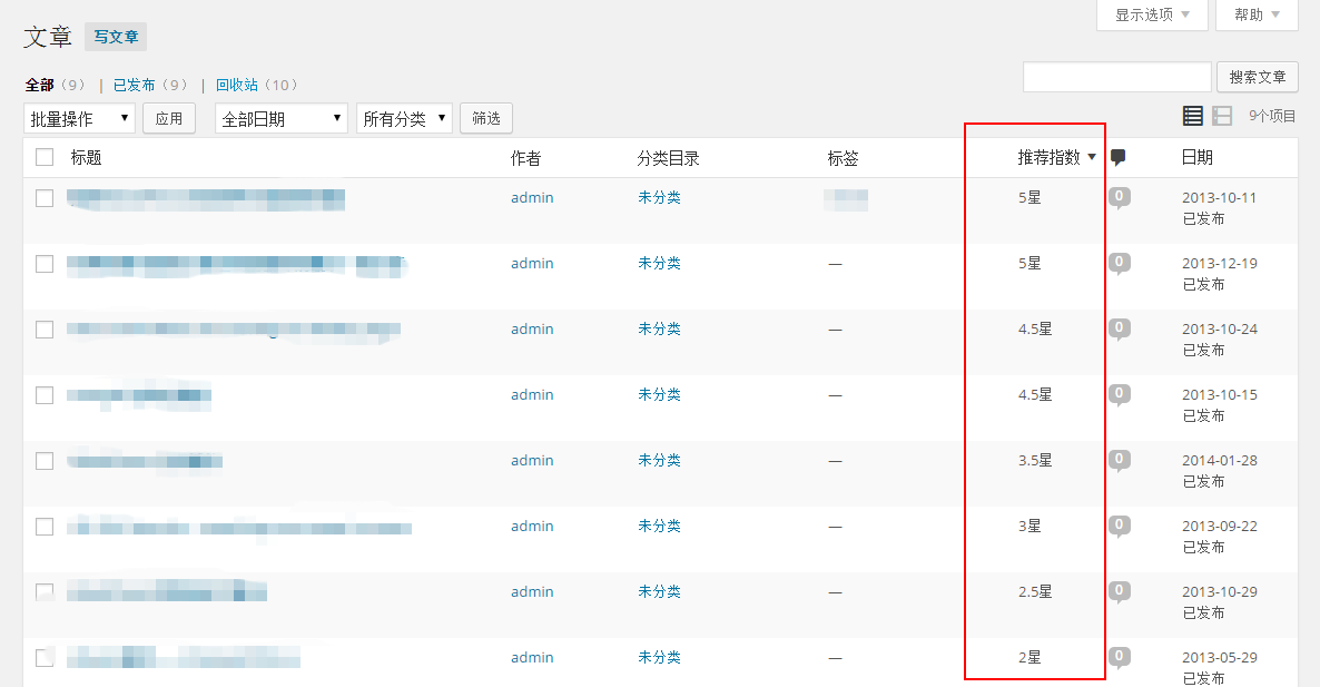 WordPress 自定義文章列表列的實(shí)現(xiàn)方法