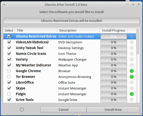 Ubuntu After Install 2.6 幫助你安裝 Ubuntu 常用軟件