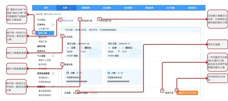 中國鐵路12306官方發布候補購票最強攻略
