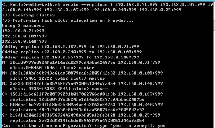 Windows環境部署Redis集群