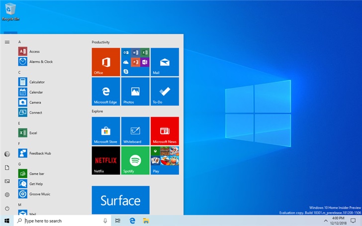 沒有新功能，微軟Windows 10 20H1快速預覽版19028開始推送