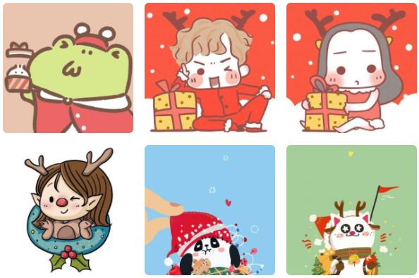 圣誕節(jié)二次元情侶頭像一對 2019年qq圣誕節(jié)情侶頭像秀恩愛