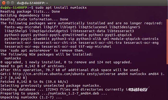 ubuntu17.04怎么設置開機自動啟動小鍵盤?