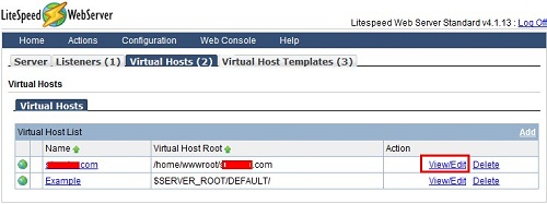 LiteSpeed添加虛擬主機+支持htaccess圖文教程