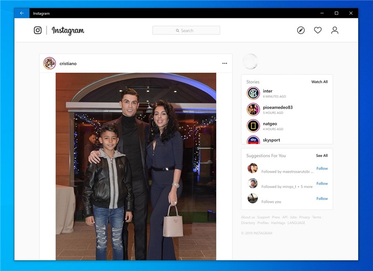 扛不住了，Instagram Windows 10版將用PWA取代OSMeta