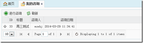 ASP.NET MVC5網站開發我的咨詢列表及添加咨詢（十二）