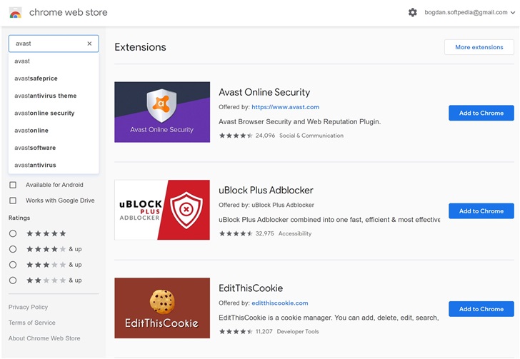 Avast 擴展在 Chrome 和 Firefox 中恢復可用