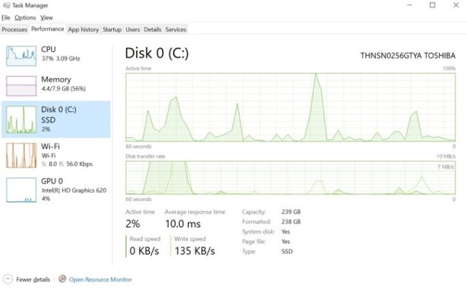 微軟Windows 10任務(wù)管理器三個新功能曝光：新架構(gòu)列、磁盤類型、GPU溫度