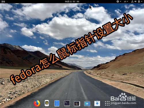 fedora系統怎么設置鼠標指針大小?