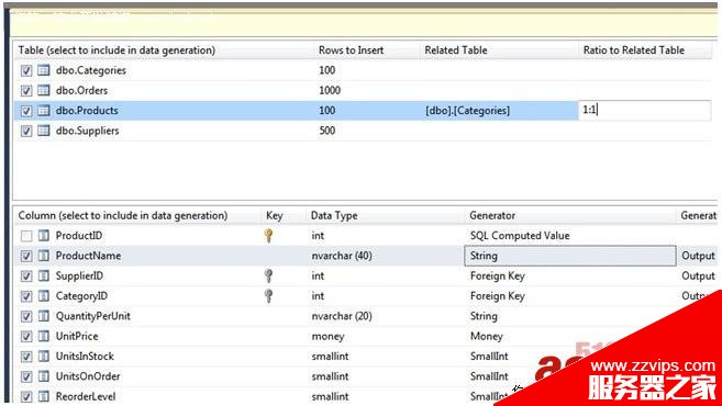 如何使用Visual Studio 2010在數據庫中生成隨機測試數據