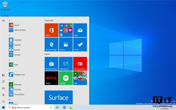微軟 Win10 版本 2004 慢速預覽版 19041.208 推送