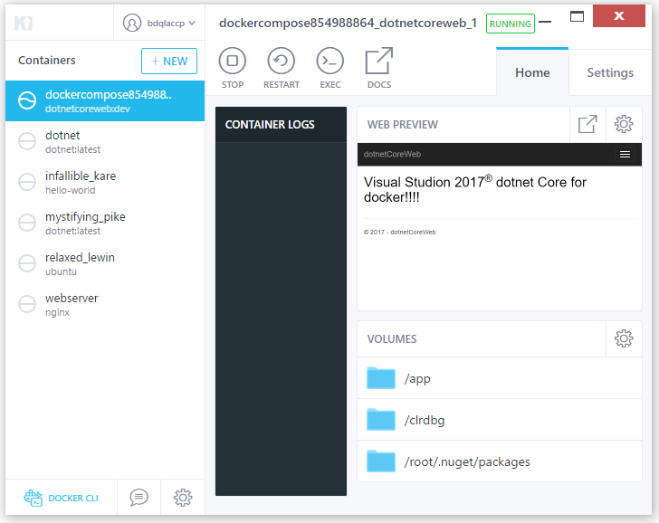 Visual studio 2017如何發布dotnet core到docker