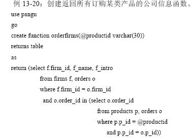 SQL Function 自定義函數詳解