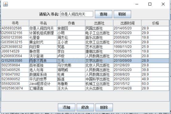 圖書管理系統java版
