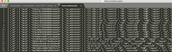 MongoDB使用mongoexport和mongoimport命令,批量導出和導入JSON數據到同一張表的實例