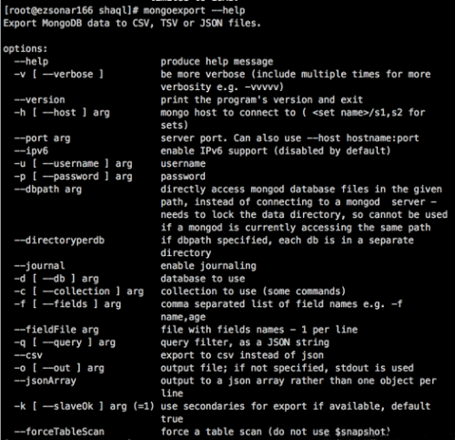 MongoDB使用mongoexport和mongoimport命令,批量導出和導入JSON數據到同一張表的實例