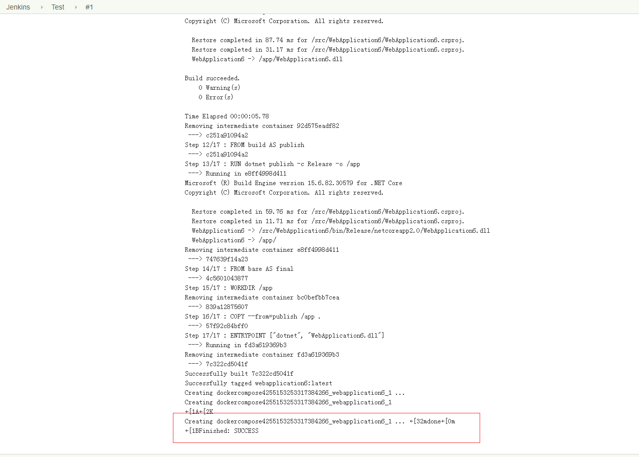 ASP.NET Core+Docker+Jenkins實現持續集成的完整實例