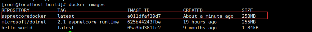 ASP.NET Core 2.1 使用Docker運行的方法步驟