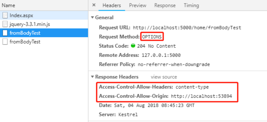 .NET Core API CORS的實現