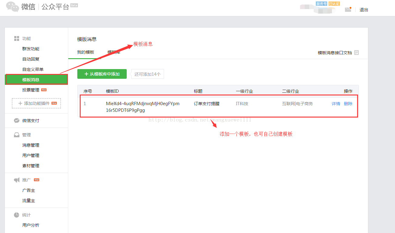 微信支付java版本之JSAPI支付+發送模板消息
