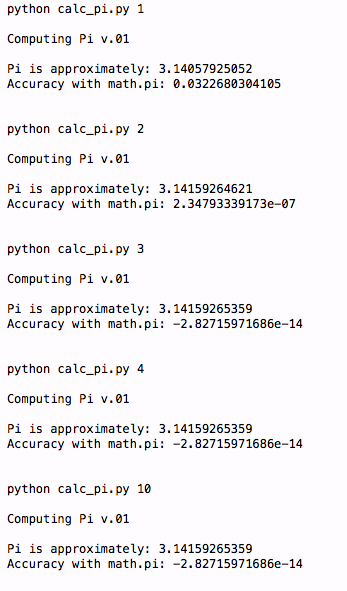 由Python運算π的值深入Python中科學計算的實現