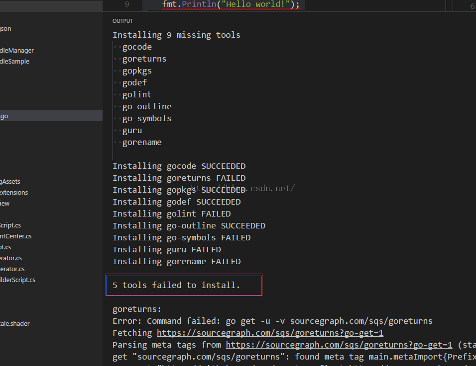 VSCode1.4 搭建Golang的開發調試環境(遇到很多問題)