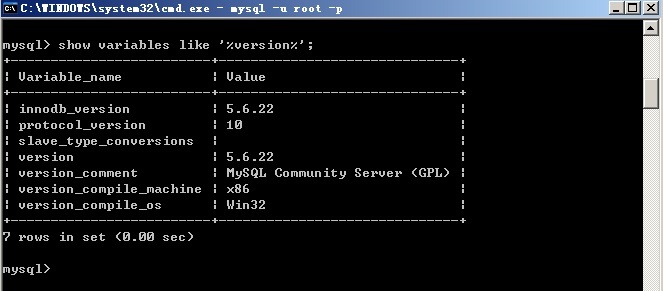 MySQL綠色版(zip解壓版)的安裝圖文教程（mysql-5.6.22-win32.zip）