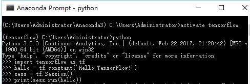 Win10下用Anaconda安裝TensorFlow(圖文教程)