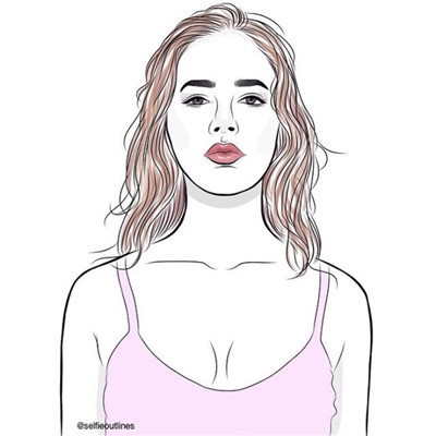 素描簡單黑白線條女生頭像2020 熬夜的癮和遙遠(yuǎn)的你