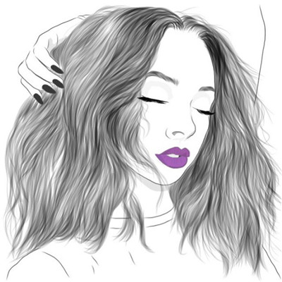 素描簡單黑白線條女生頭像2020 熬夜的癮和遙遠(yuǎn)的你