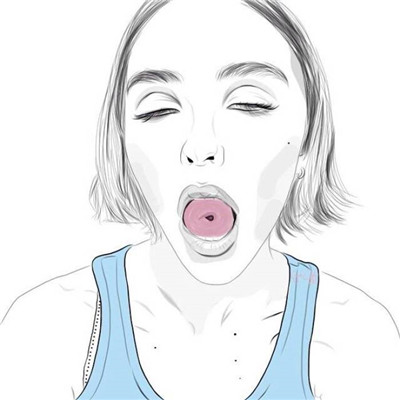 素描簡單黑白線條女生頭像2020 熬夜的癮和遙遠(yuǎn)的你