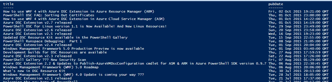 Powershell 獲取特定的網頁信息的代碼