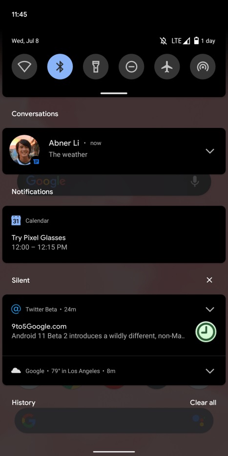谷歌發布 Android 11 Beta 2