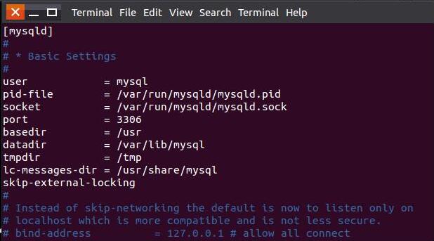 ubuntu 15.04下mysql開放遠程3306端口