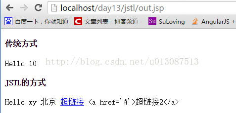 JavaWeb開發之JSTL標簽庫的使用、 自定義EL函數、自定義標簽（帶屬性的、帶標簽體的）