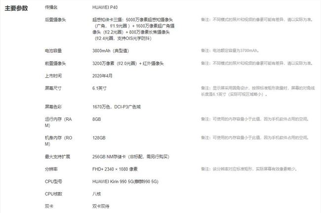 華為p40和mate30哪個好 P40與Mate30參數性能對比
