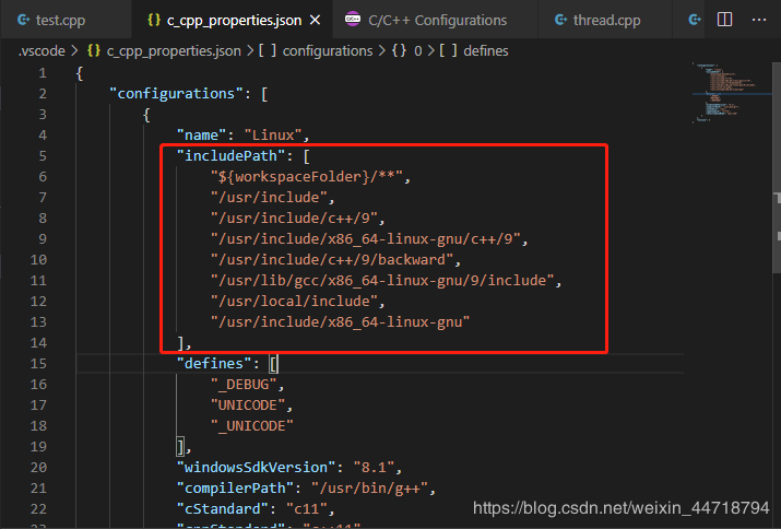 vscode檢測到#include錯誤請更新includePath的解決方法