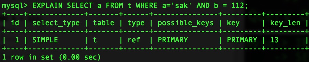 MySQL中執行計劃explain命令示例詳解