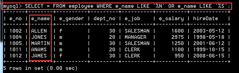 MySQL入門(三) 數據庫表的查詢操作【重要】
