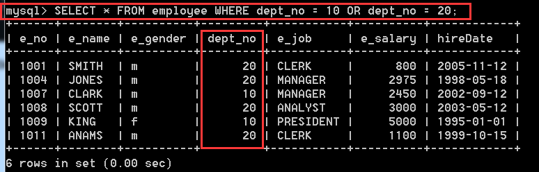 MySQL入門(三) 數據庫表的查詢操作【重要】