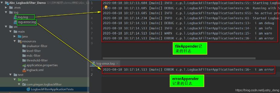 logback使用filter過濾日志操作