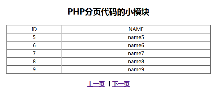 分享php分頁的功能模塊