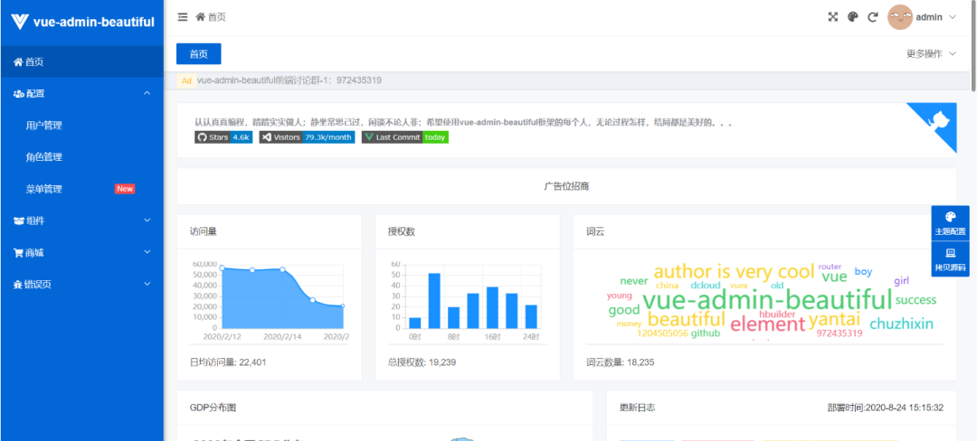 12個非常適合做外包項目的開源后臺管理系統