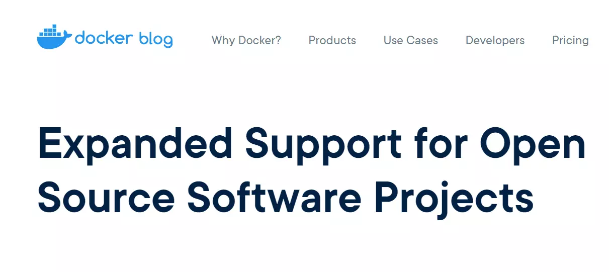 Docker：恢復(fù)對(duì)開源項(xiàng)目的無限制訪問