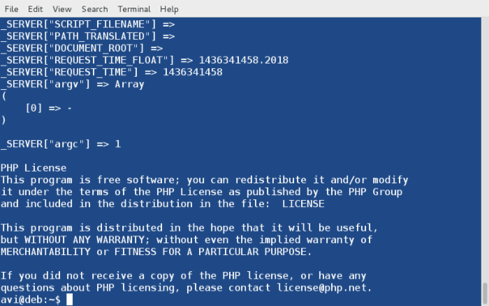 如何通過Linux命令行使用和運(yùn)行PHP腳本