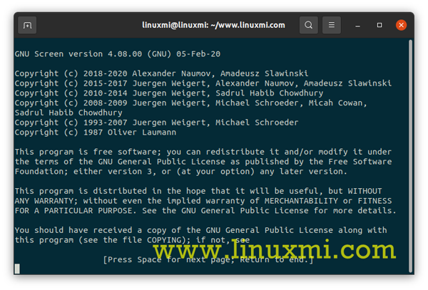 Linux下終端多路復用器screen命令的使用技巧